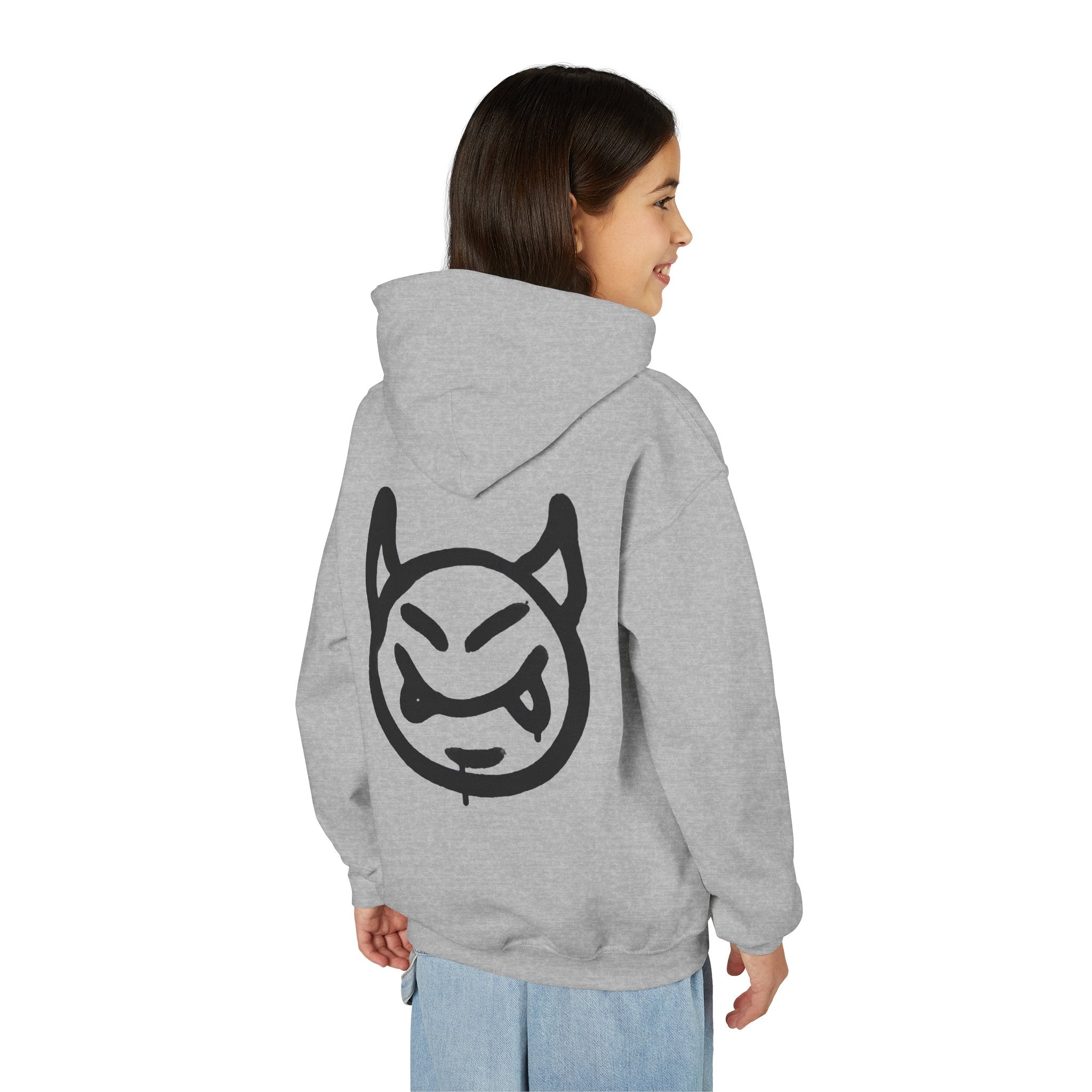 Sweat à capuche pour enfant avec visage de diable