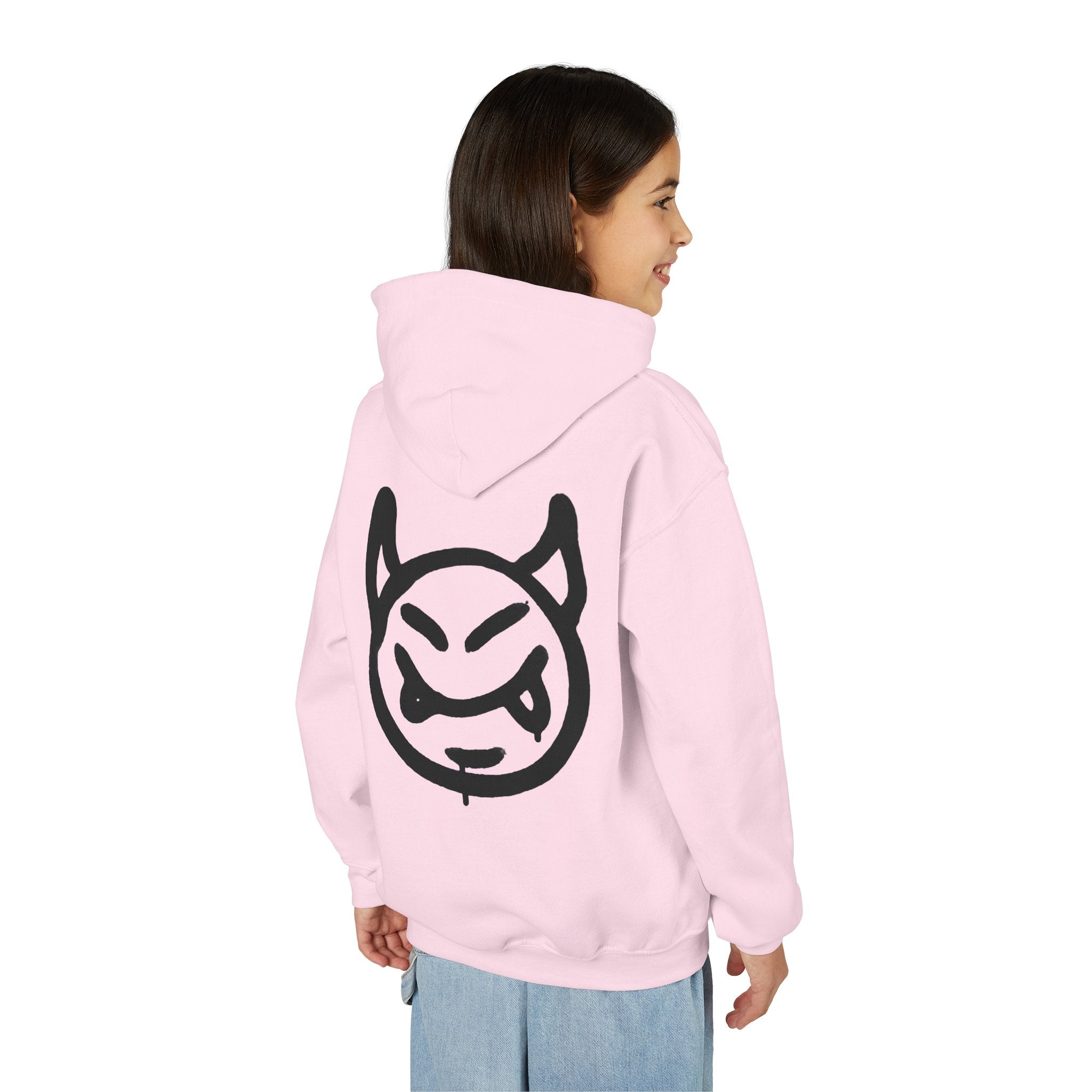 Sweat à capuche pour enfant avec visage de diable