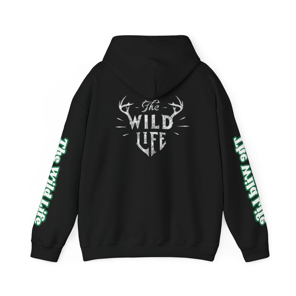 Hoodie — "The Wild Life" Antler Graphic Pullover