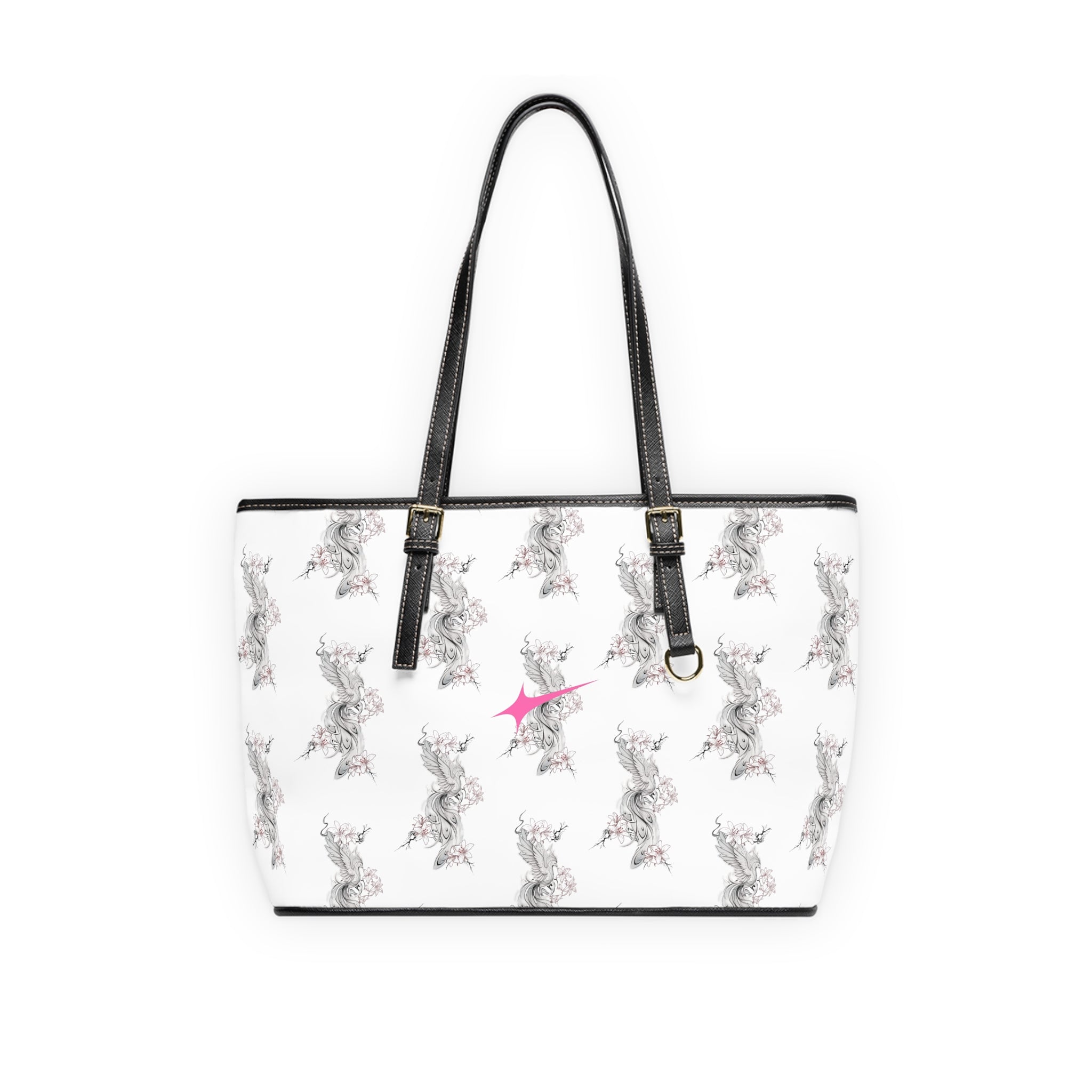 Sac bandoulière en cuir PU à motif floral