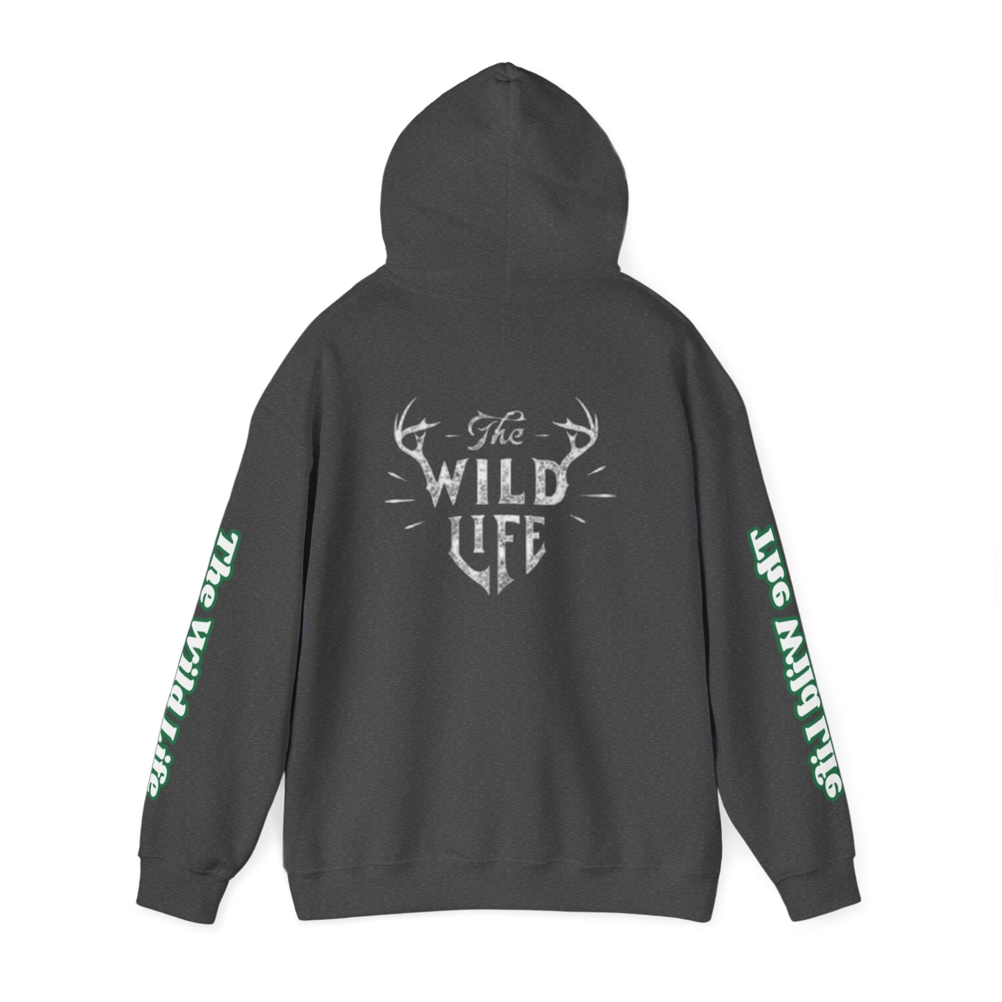 Hoodie — "The Wild Life" Antler Graphic Pullover