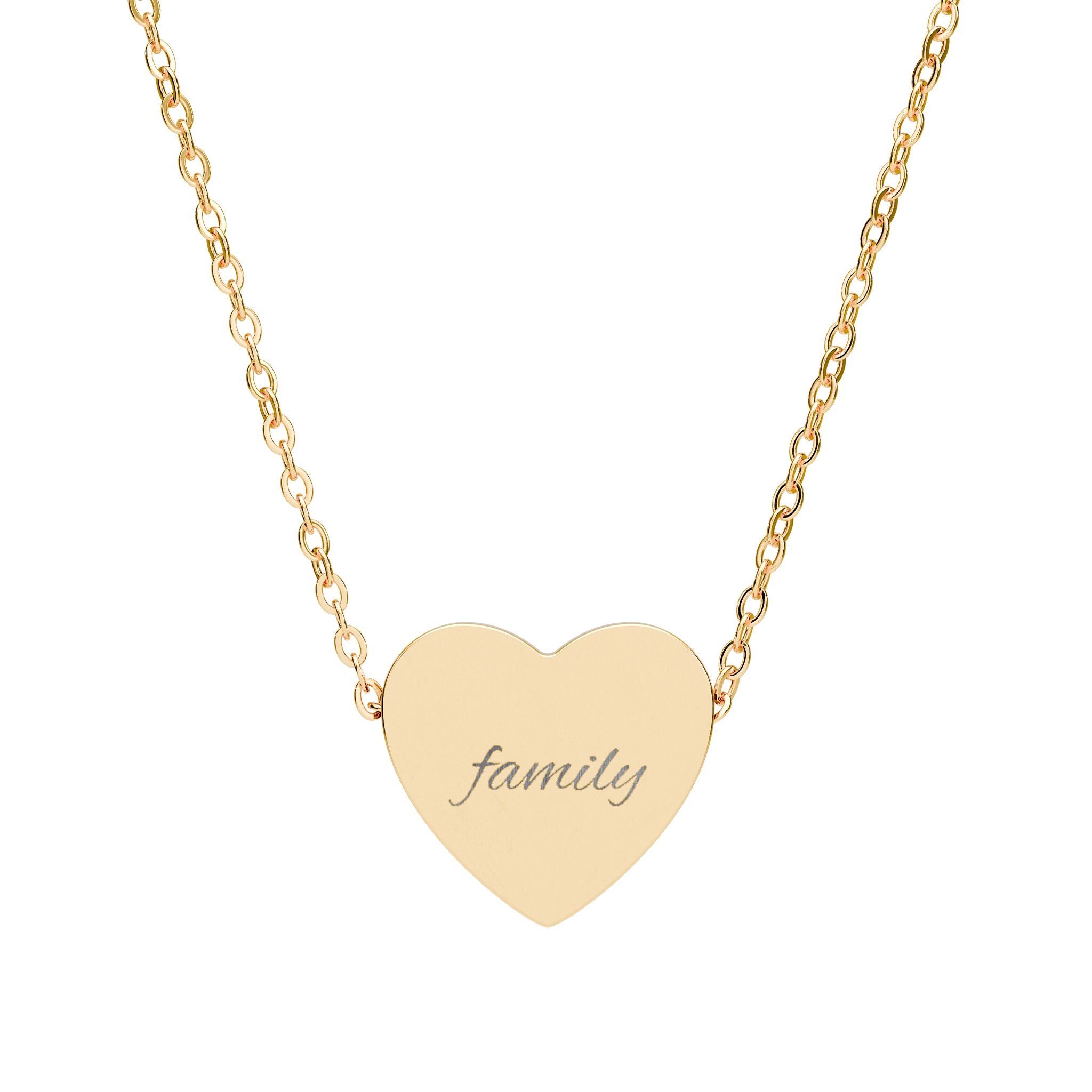 collier avec pendentif en forme de coeur en or 18 carrat +2