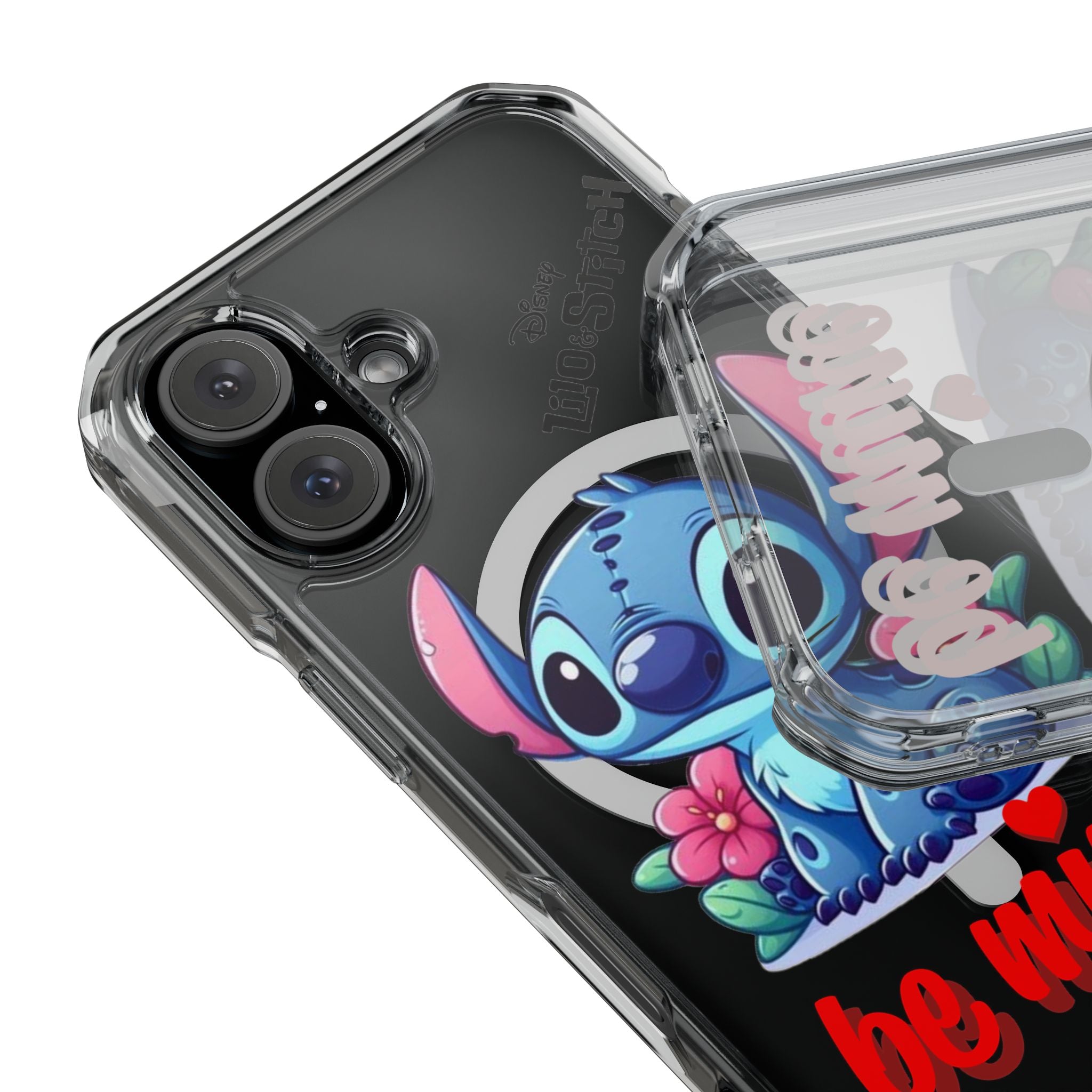 coque de telephone magnétique - lilo & Stitch - BeMine