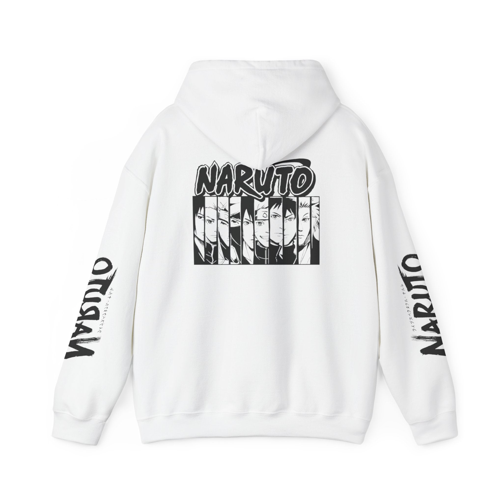 Sweat à capuche Naruto noir et blanc