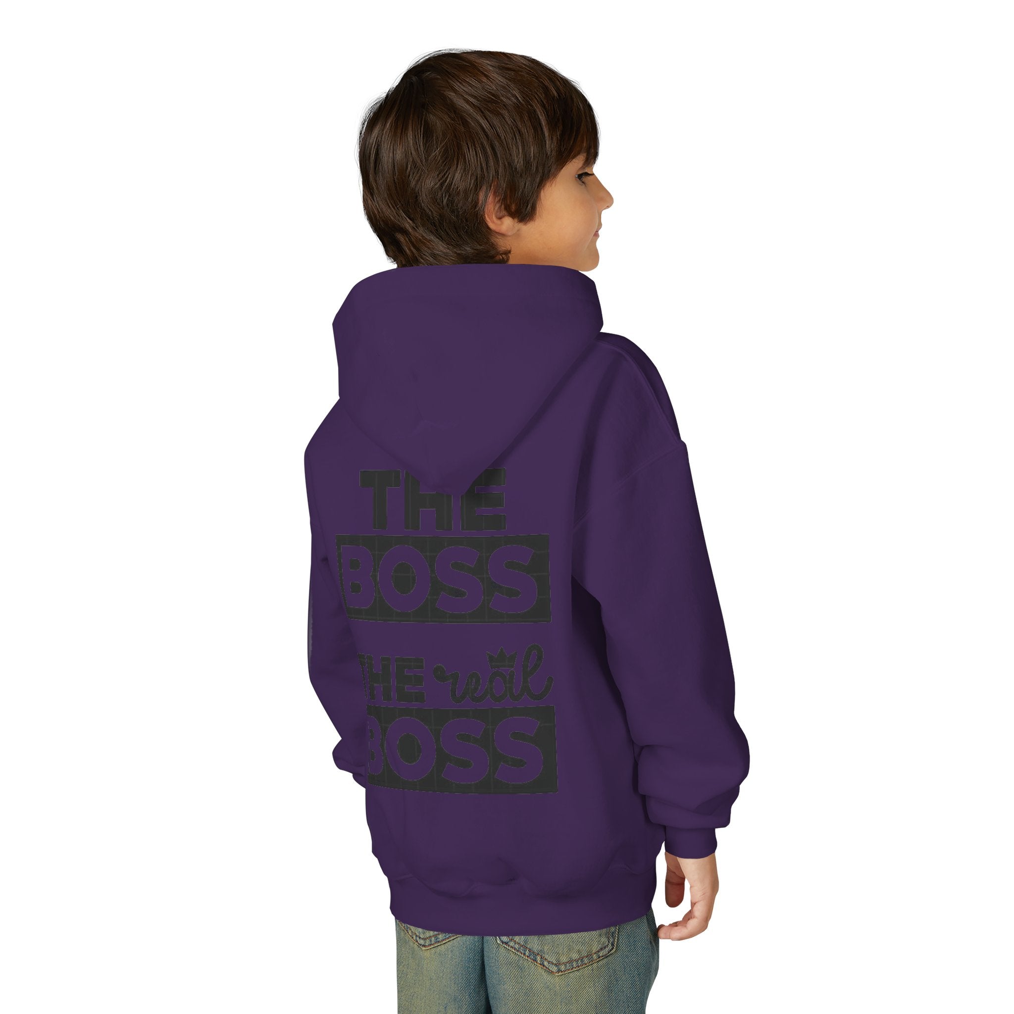 Sweat à capuche pour enfant " THE BOSS, the real BOSS "