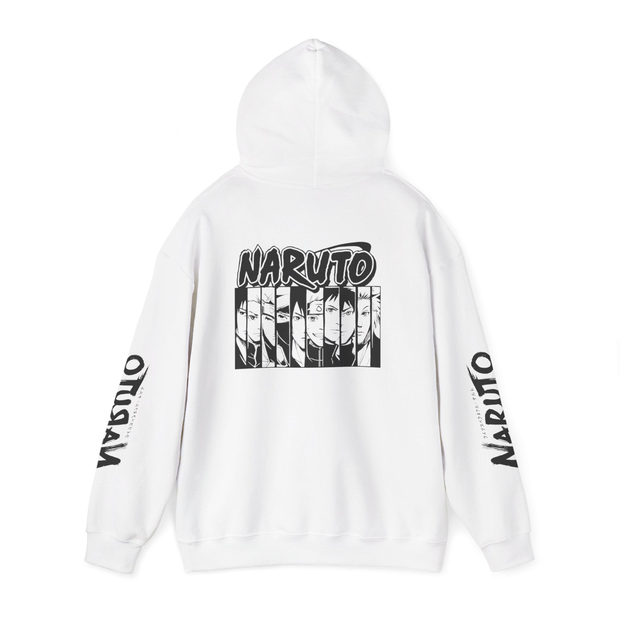 Sweat à capuche Naruto noir et blanc