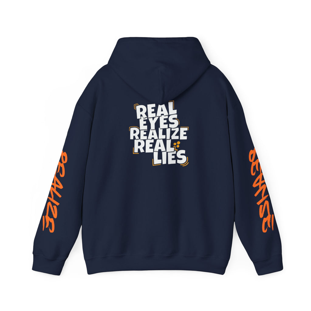 Sweat à capuche pour Homme — "Real Eyes Realize Real Lies"