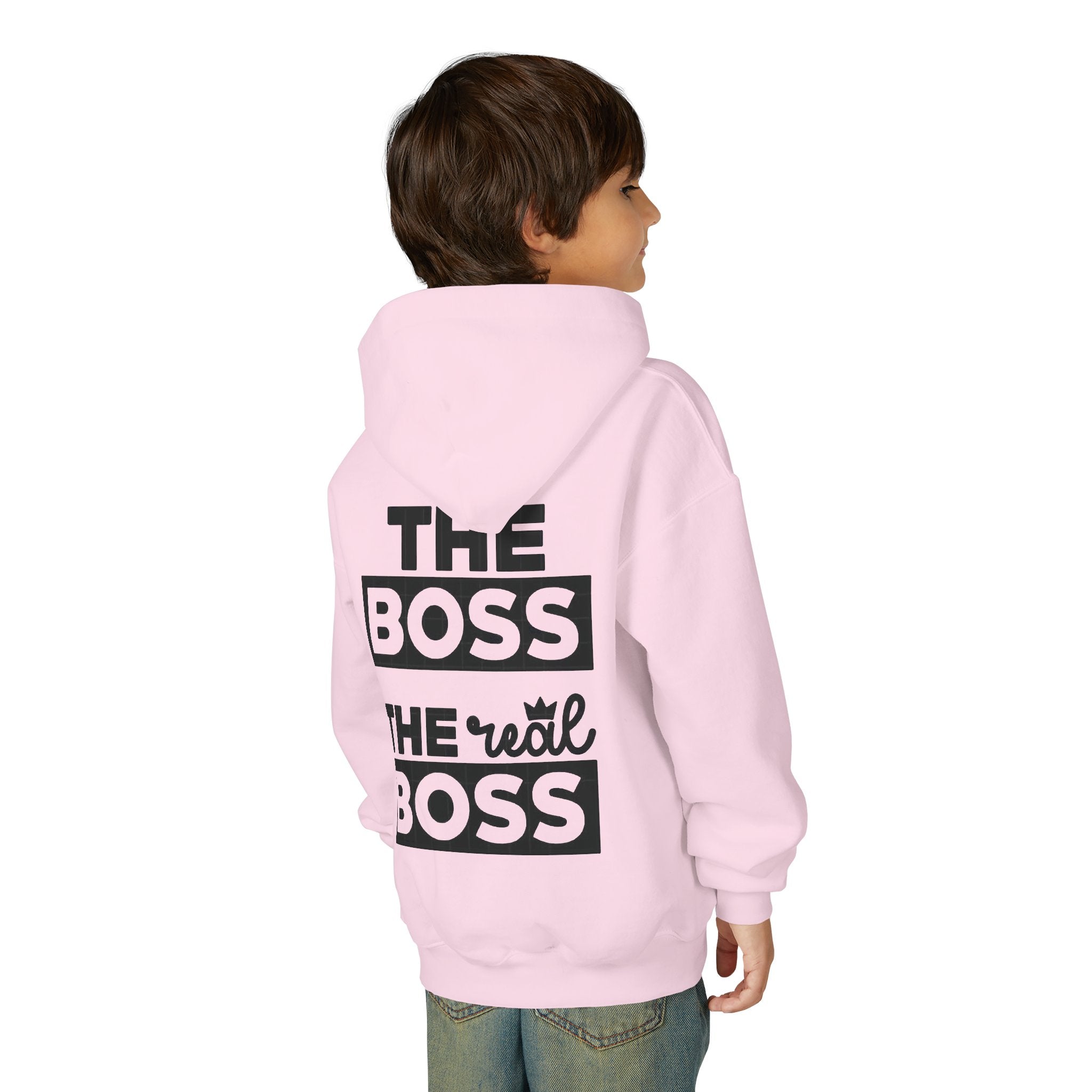 Sweat à capuche pour enfant " THE BOSS, the real BOSS "