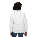 Manteau d'hiver blanc matelassée pour femme
