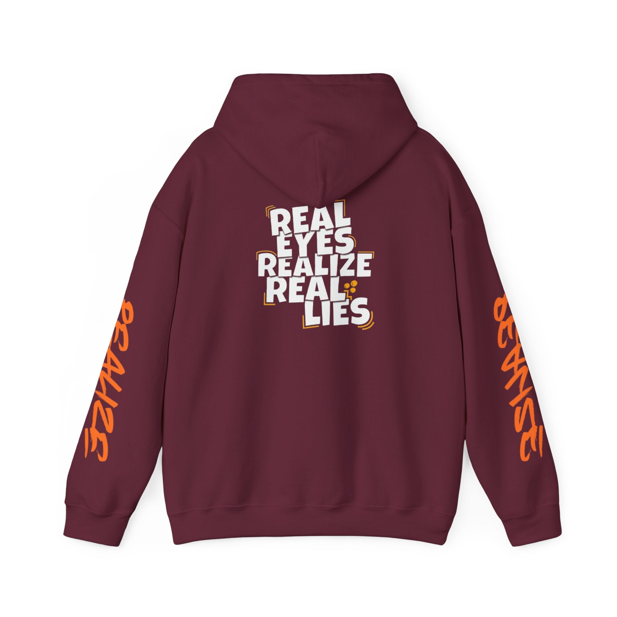 Sweat à capuche pour Homme — "Real Eyes Realize Real Lies"