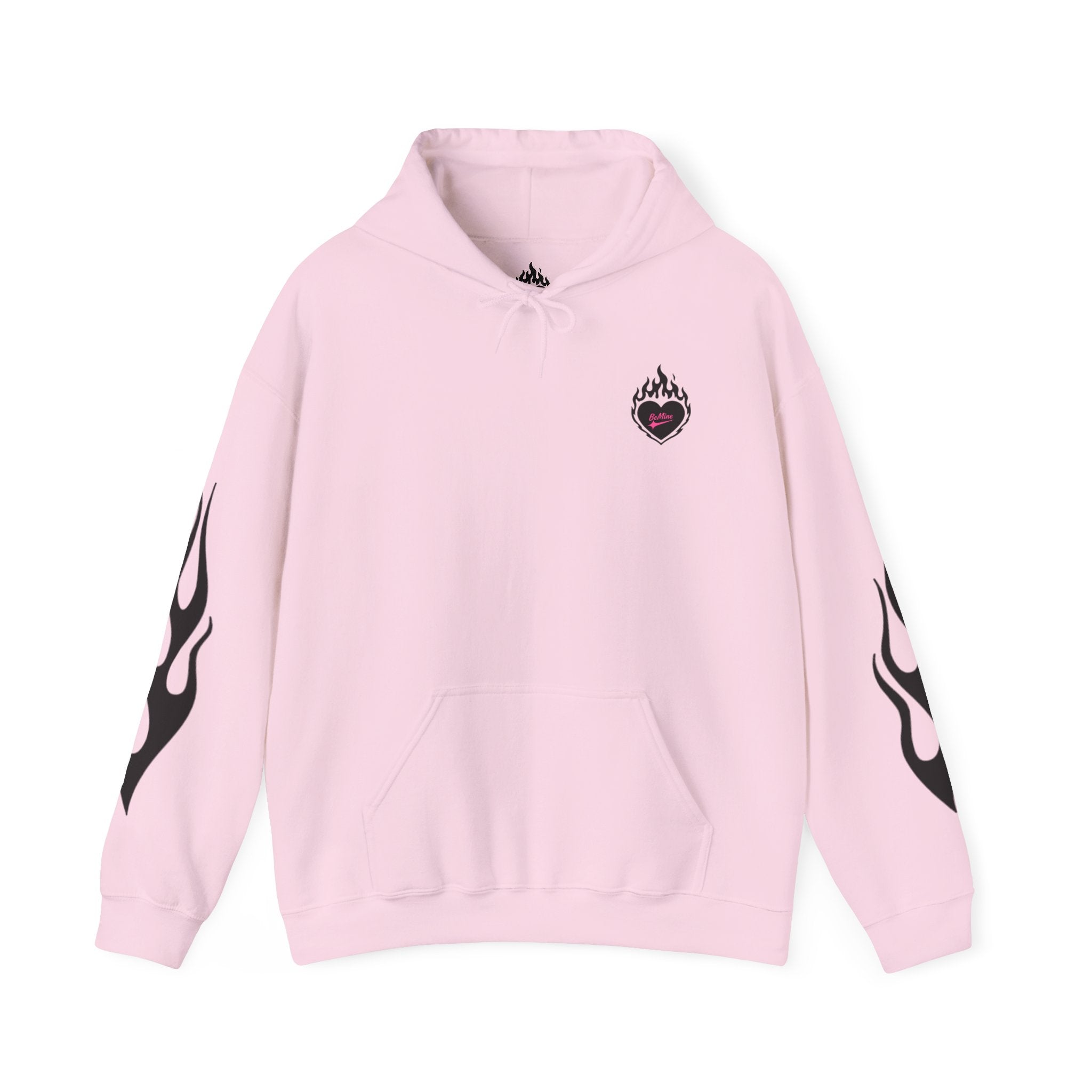 Hoodies Unisexe Tête de mort - flamme sur les manches