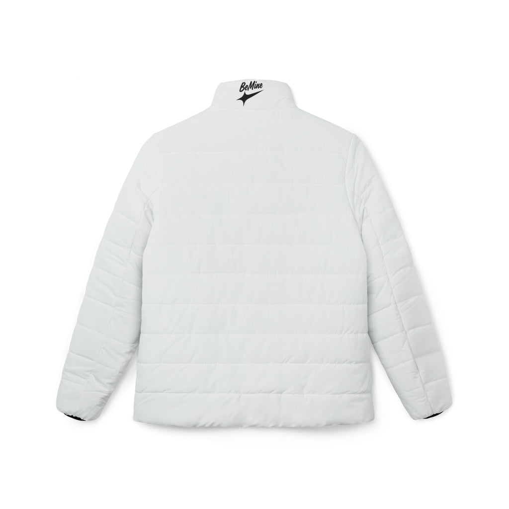 Manteau d'hiver blanc matelassée pour femme