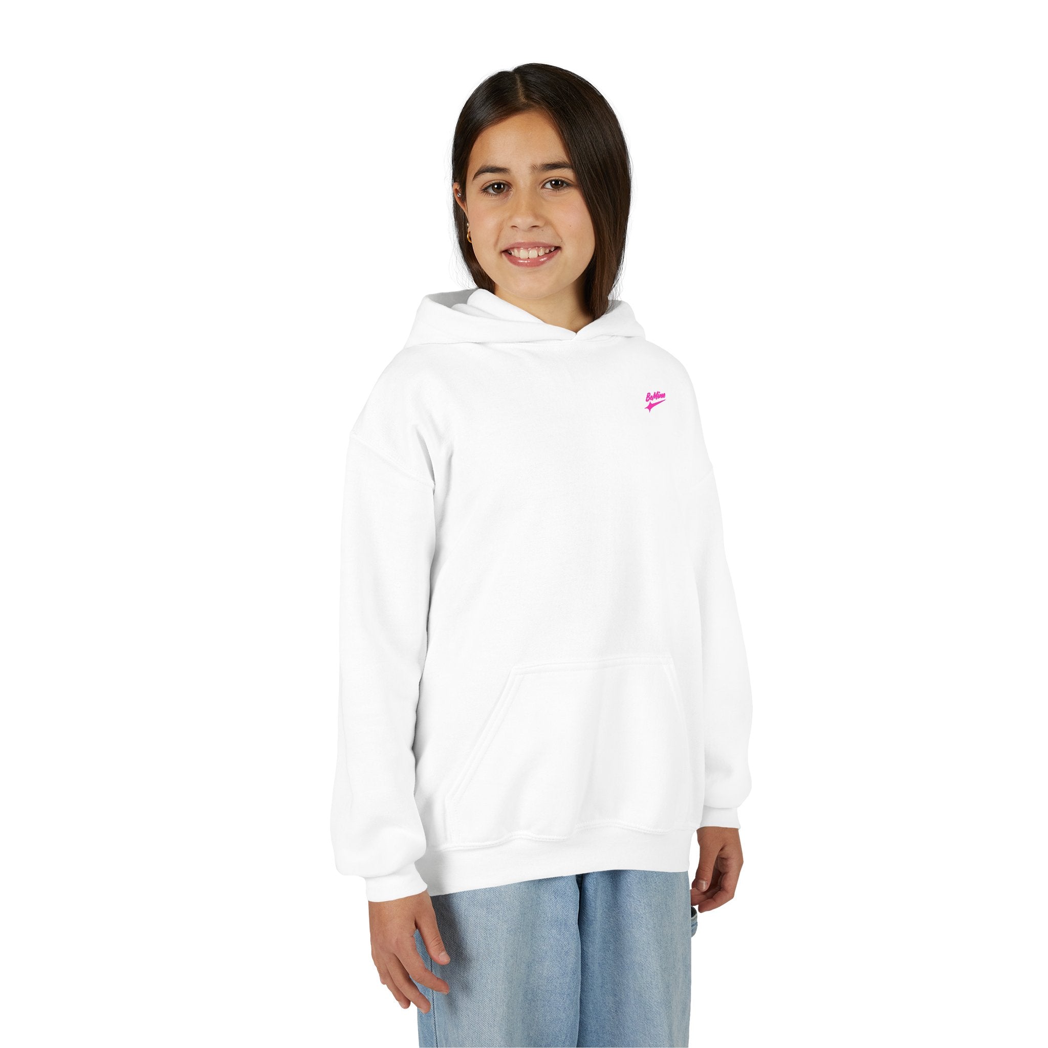 Sweat à capuche pour fille Motif cœur éclair rose