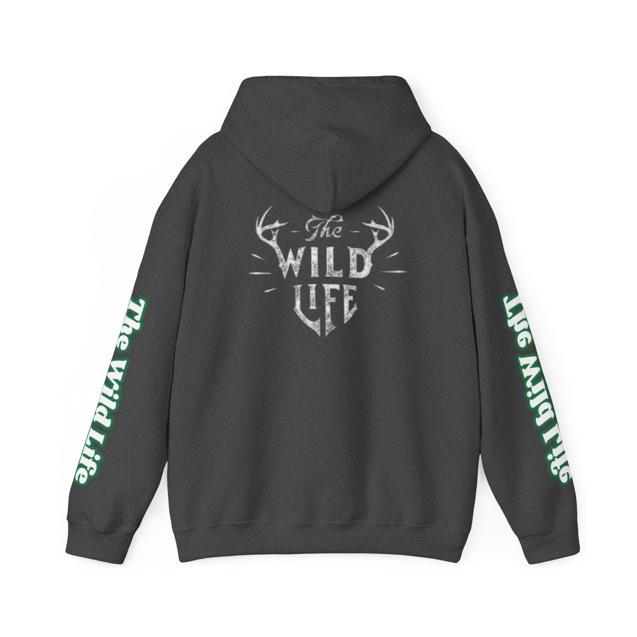 Hoodie — "The Wild Life" Antler Graphic Pullover