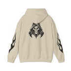 Hoodies Unisexe Tête de mort - flamme sur les manches