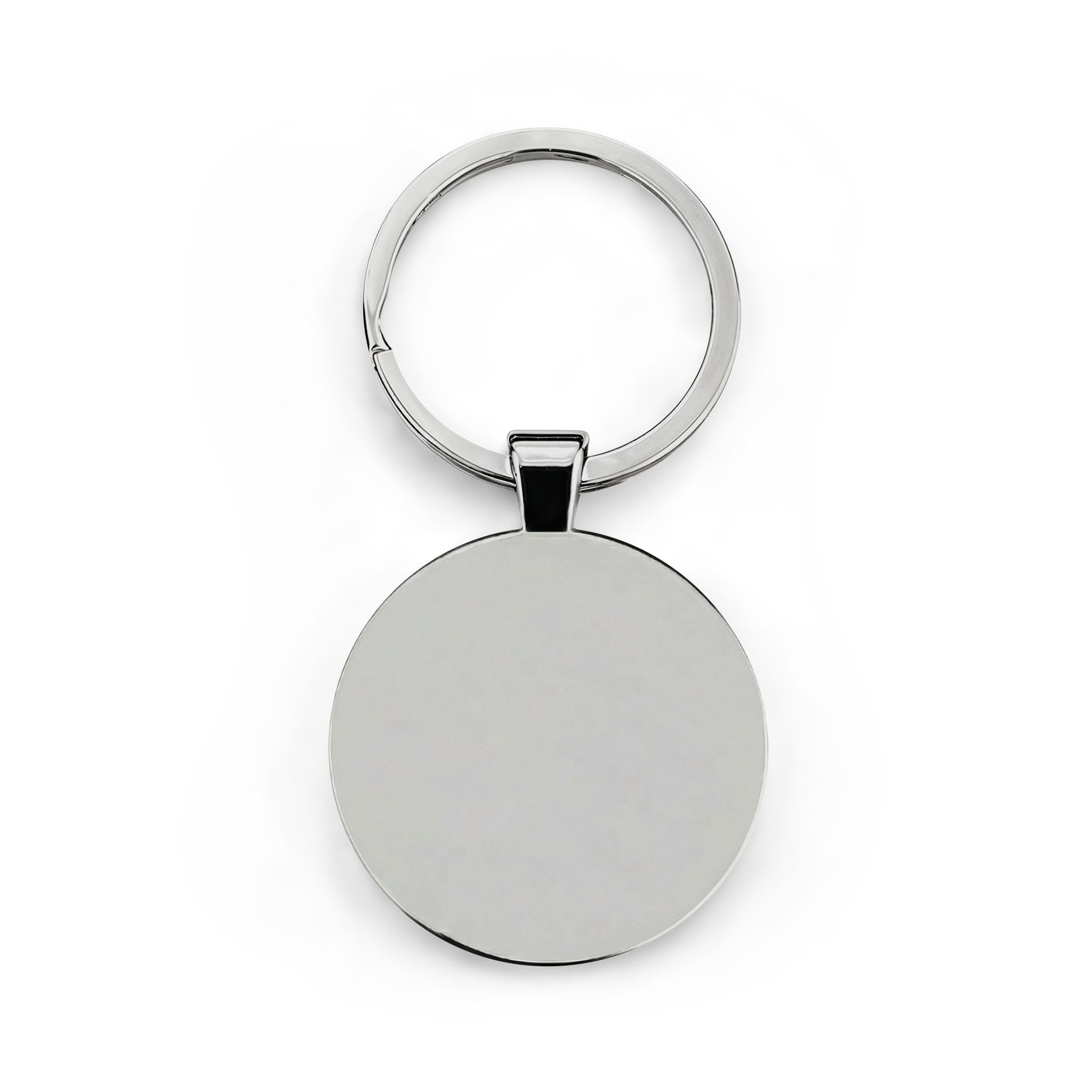 Round Stainless Steel Keychain