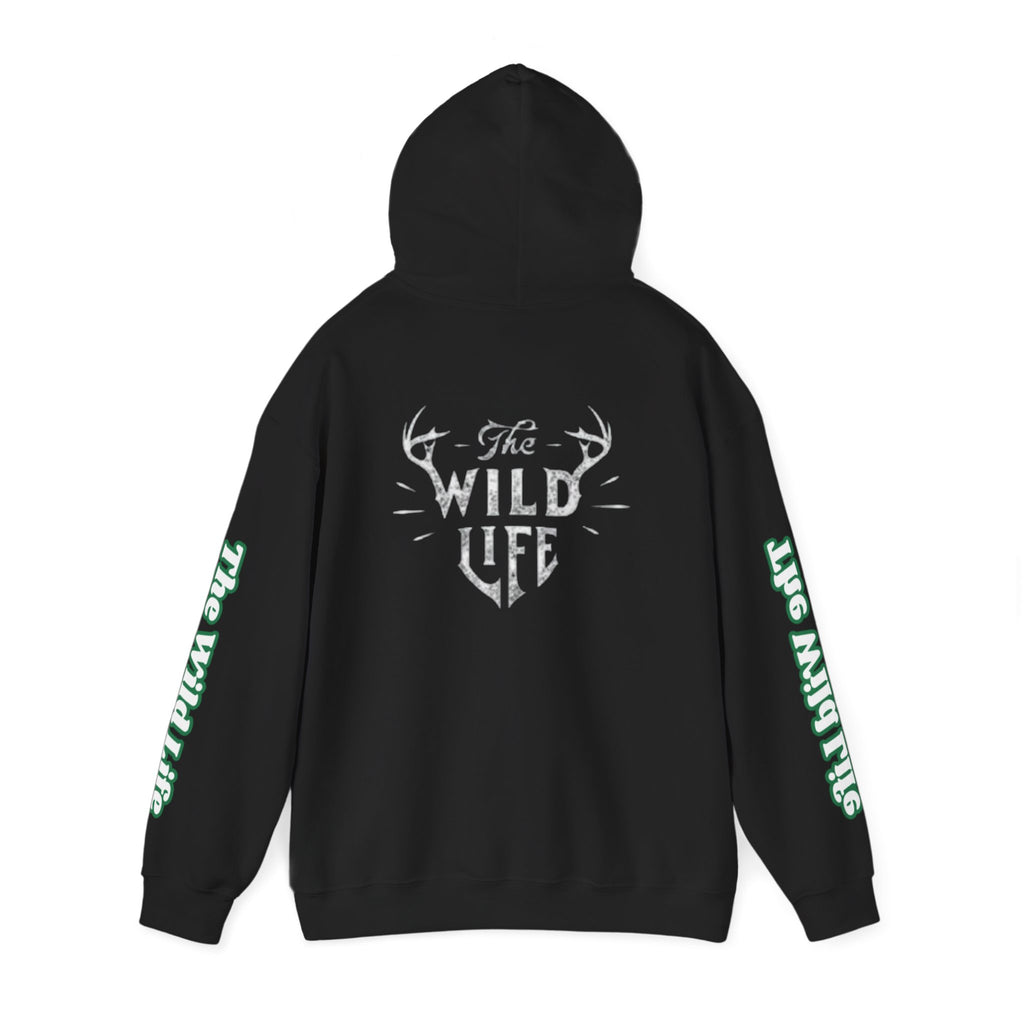 Hoodie — "The Wild Life" Antler Graphic Pullover