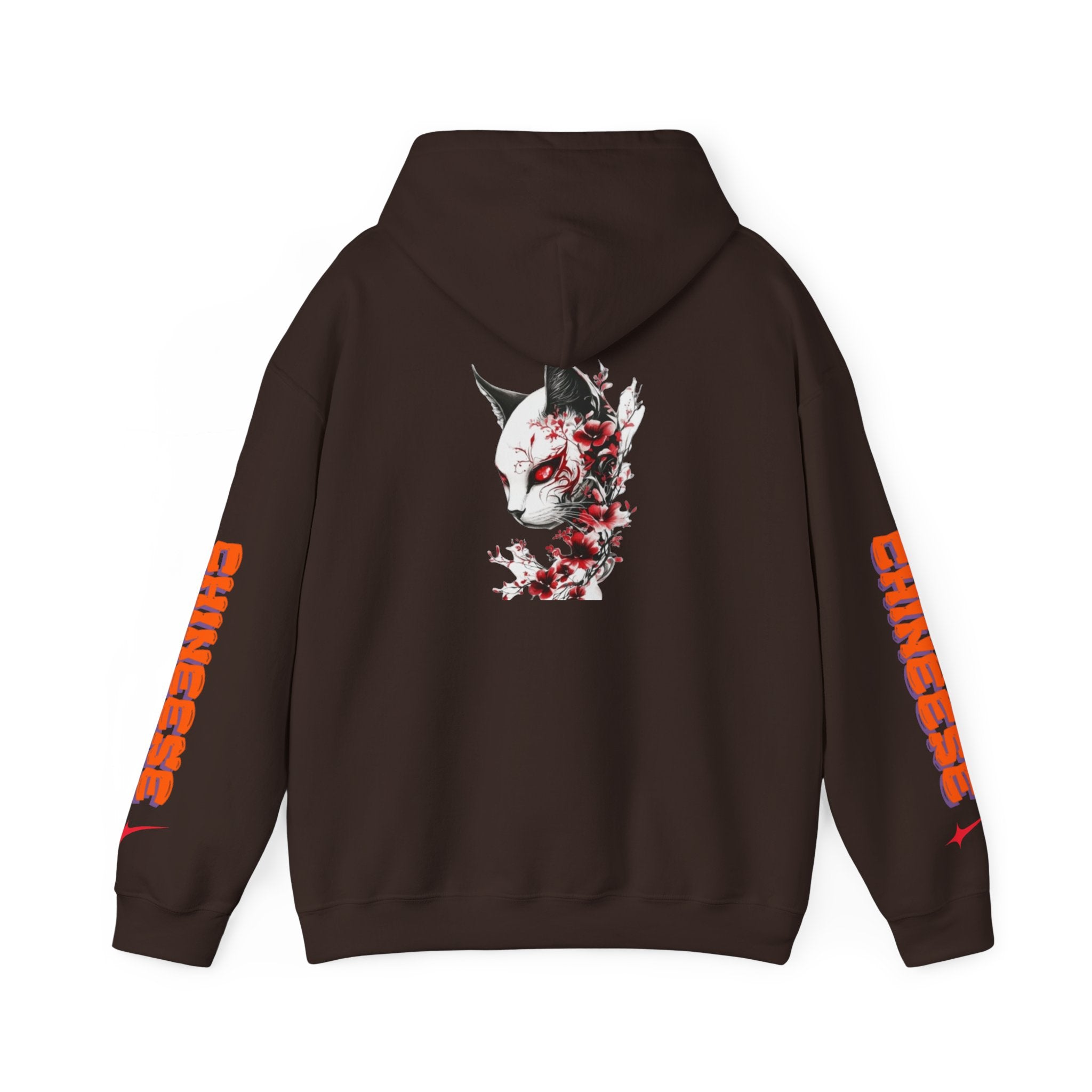 Sweat à capuche Unisexe — Pull graphique Blood Blossom Fox « CHINESE »