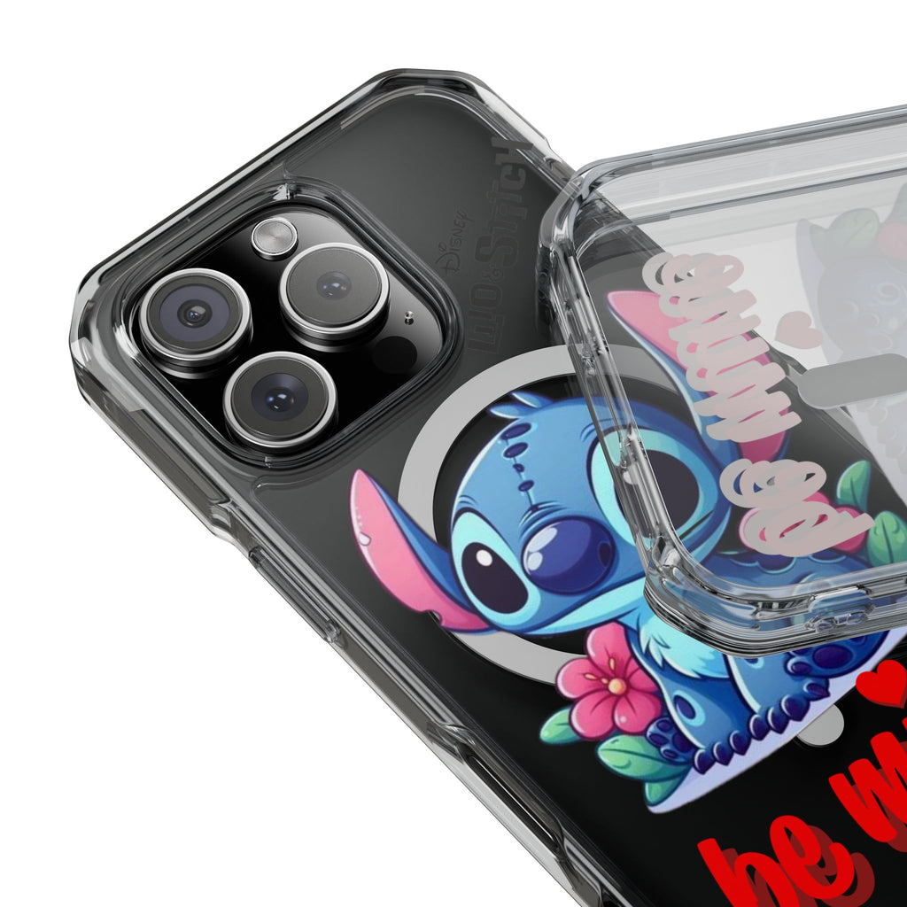 coque de telephone magnétique - lilo & Stitch - BeMine