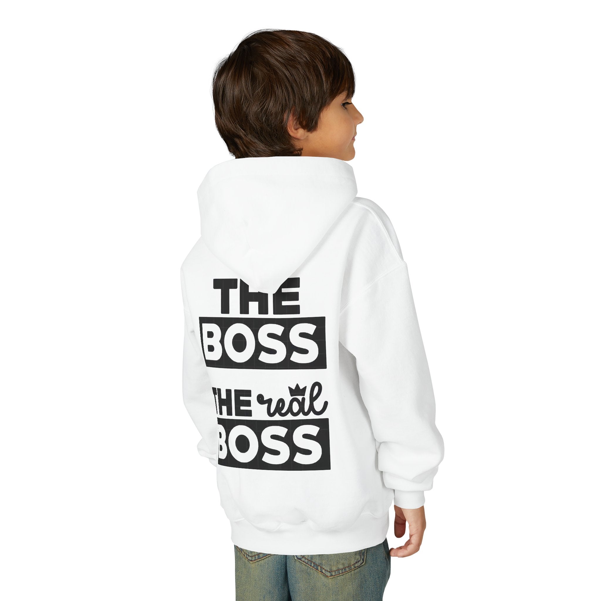 Sweat à capuche pour enfant " THE BOSS, the real BOSS "