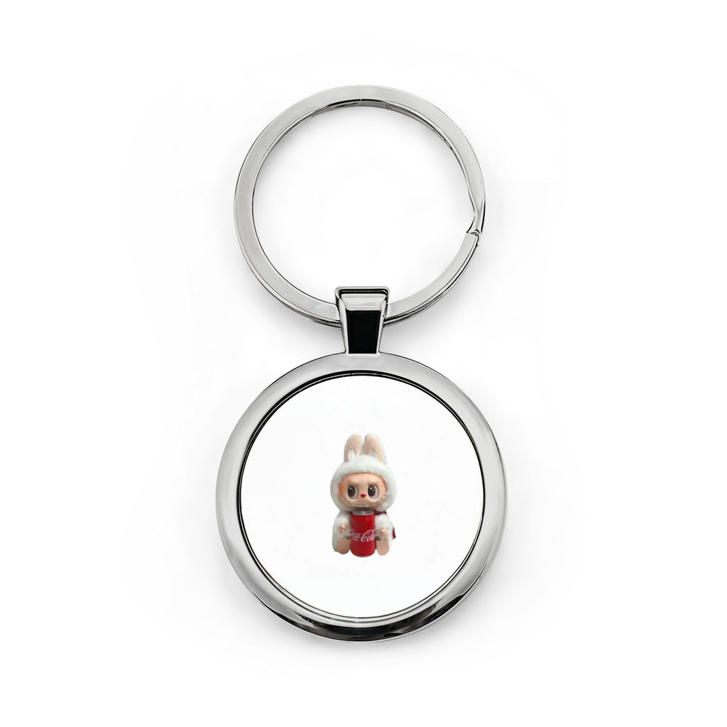 Round Stainless Steel Keychain
